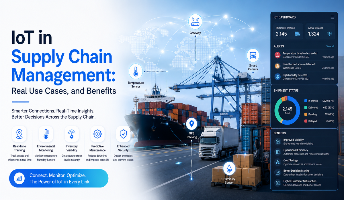 IoT in Supply Chain Management : Real Use Cases, and Benefits