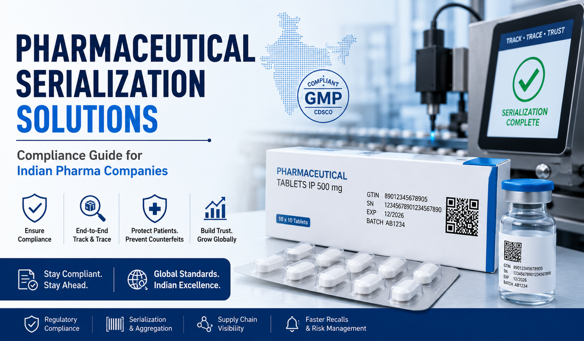 Pharmaceutical Serialization Solutions : Compliance Guide for Indian Pharma Companies