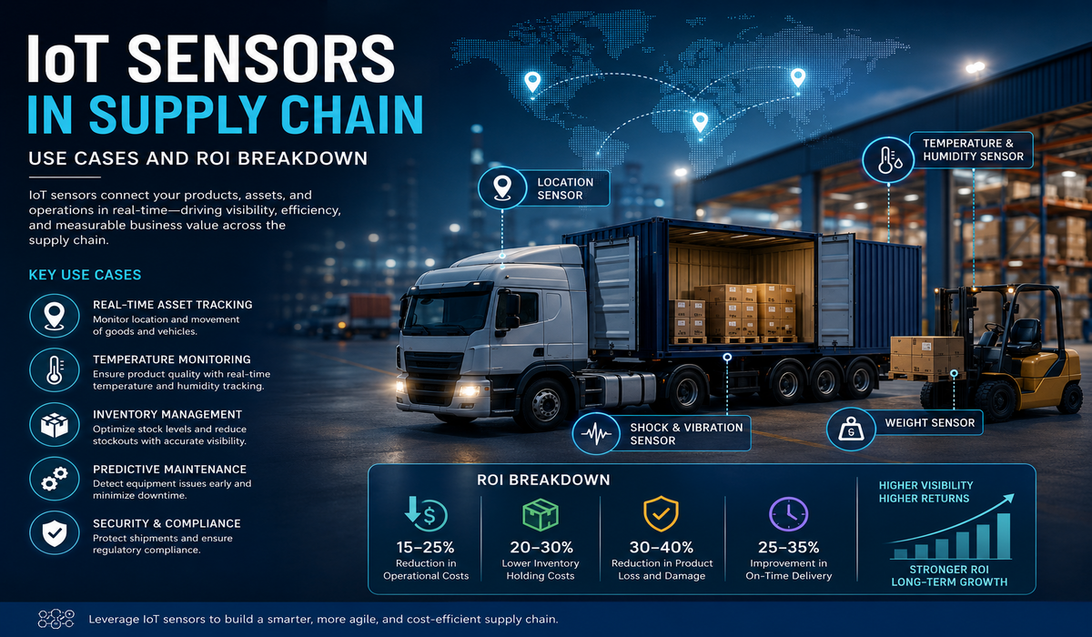 IoT Sensors in Supply Chain : Use Cases and ROI Breakdown