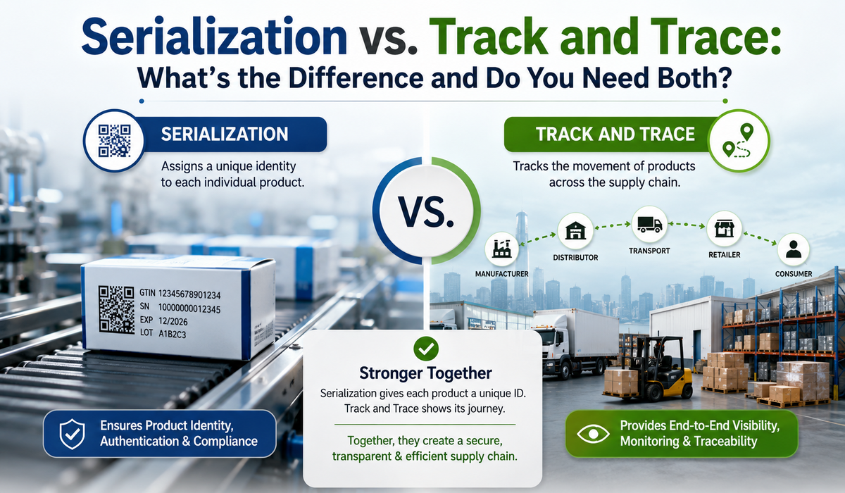 Serialization vs. Track and Trace : What’s the Difference and Do You Need Both?