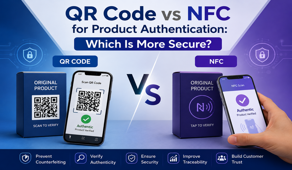 QR Code vs NFC for Product Authentication : Which is more secure?