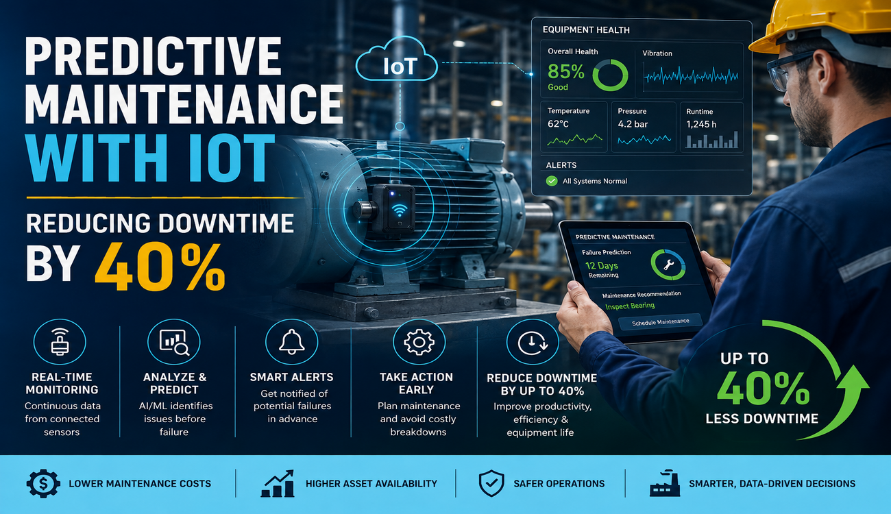 Predictive Maintenance with IoT : Reducing Downtime by 40%